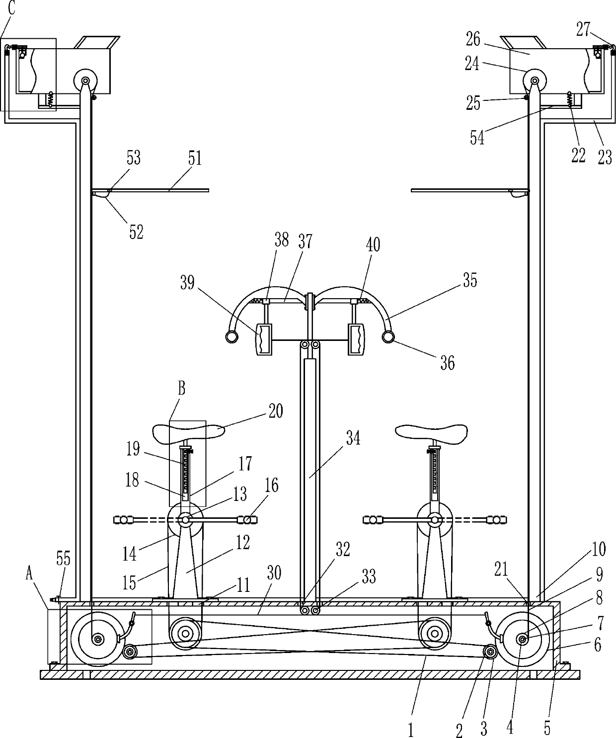 A summer physical training device