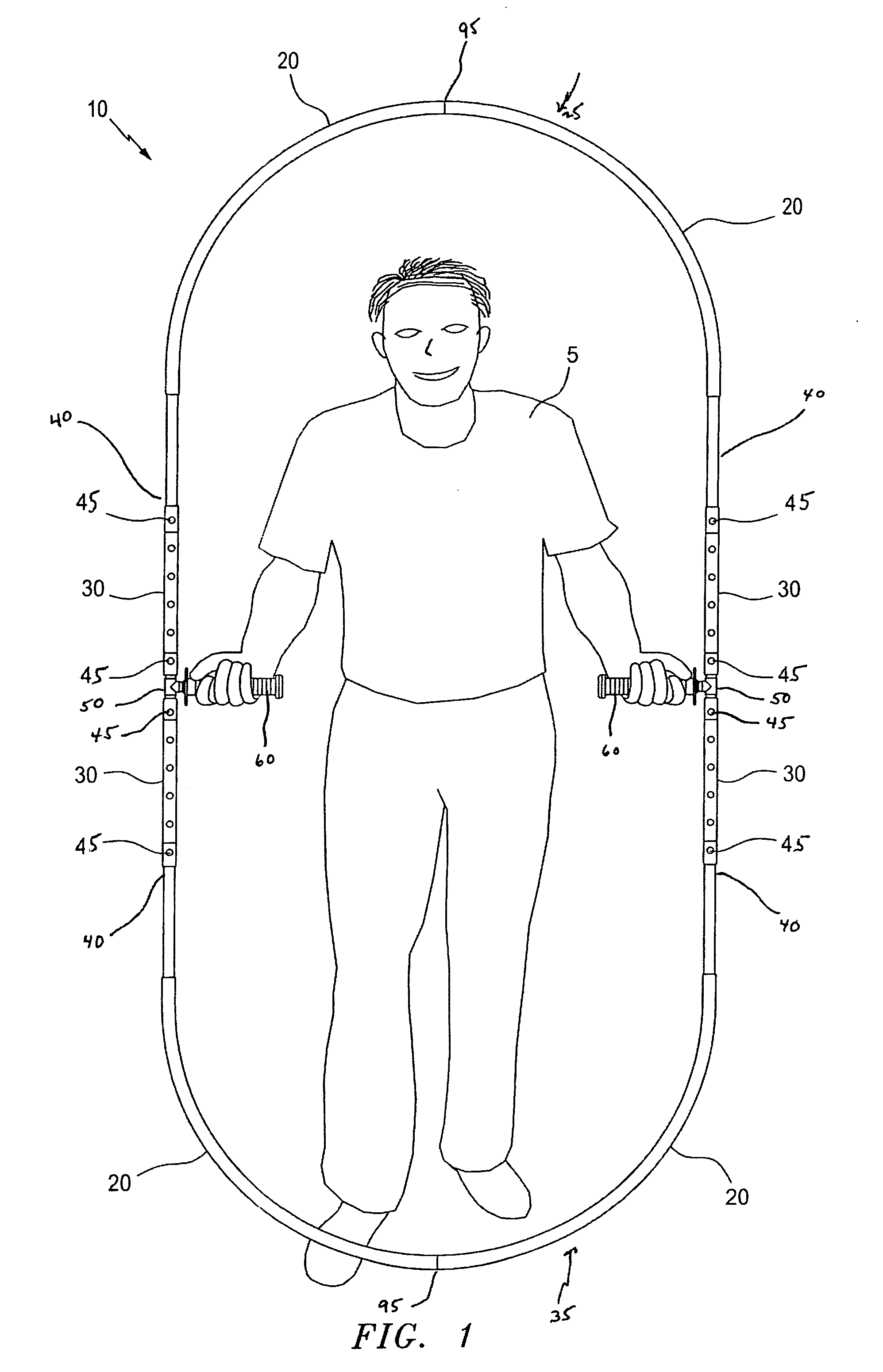 Jump hoop device