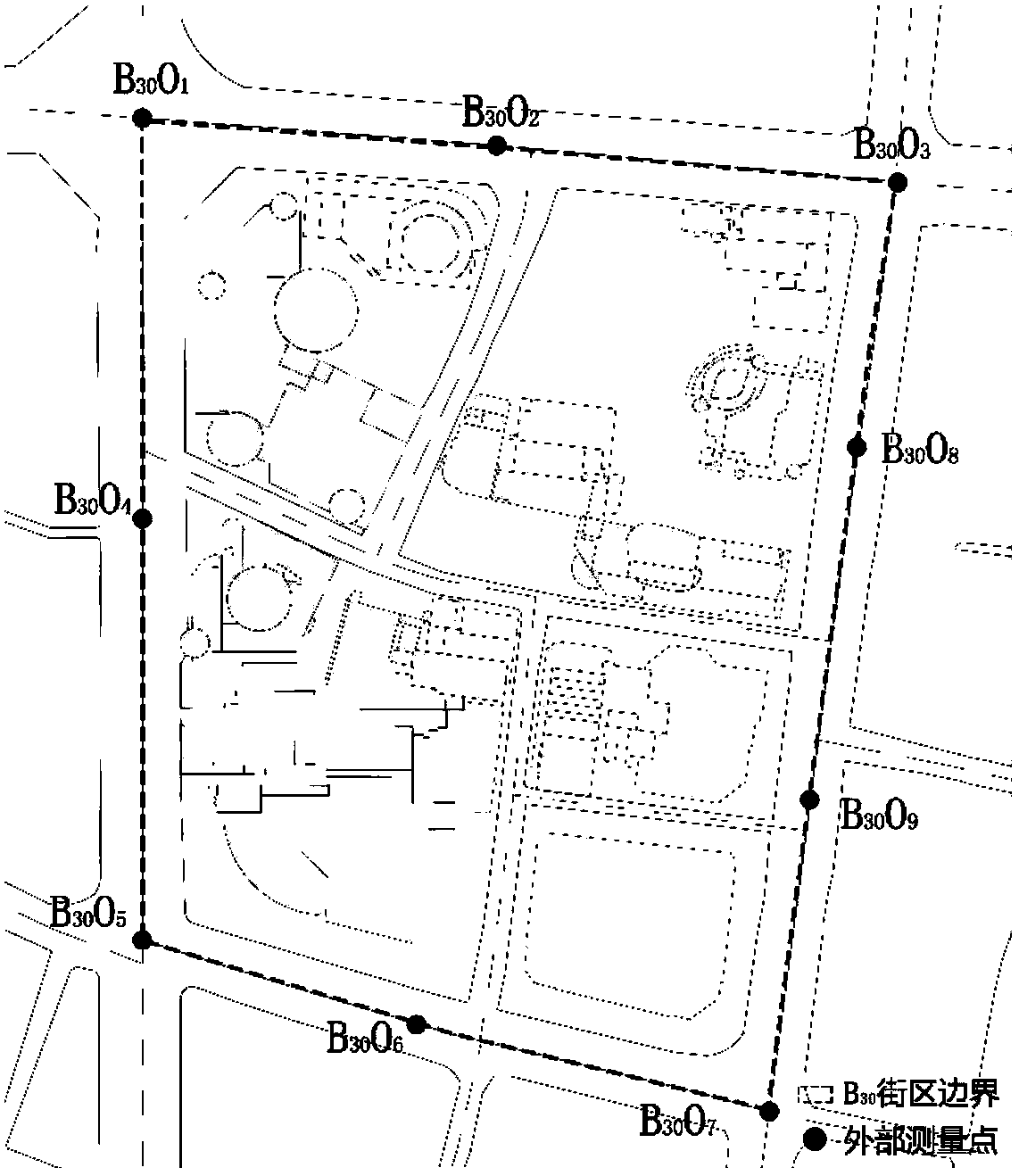 Auxiliary measurement equipment and measurement method for multi-point sampling of urban wind environment