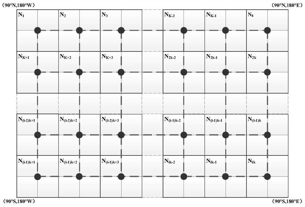 Real-time high-precision global multi-dimensional tropospheric zenith delay grid model construction method