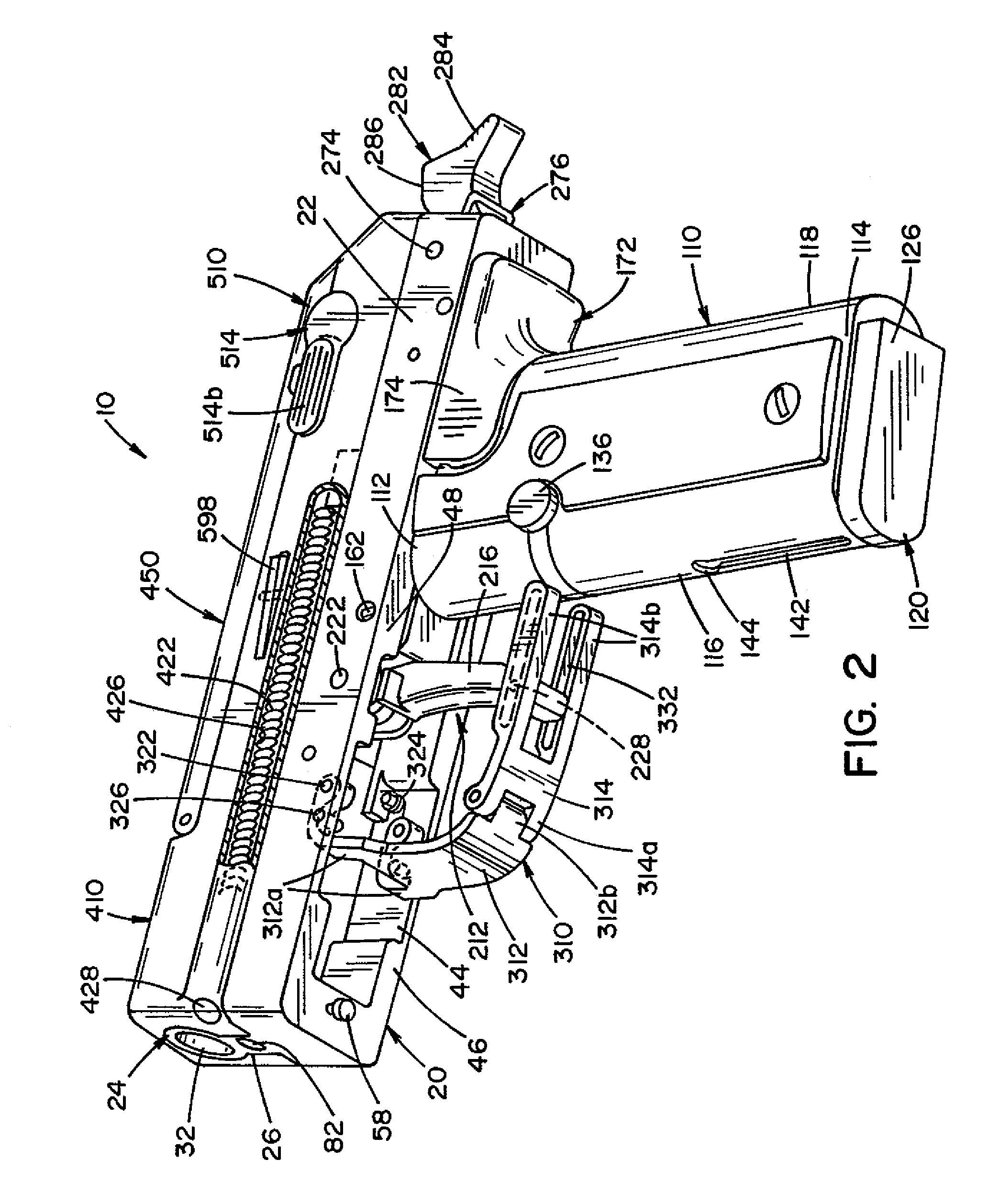 Compact foldable handgun