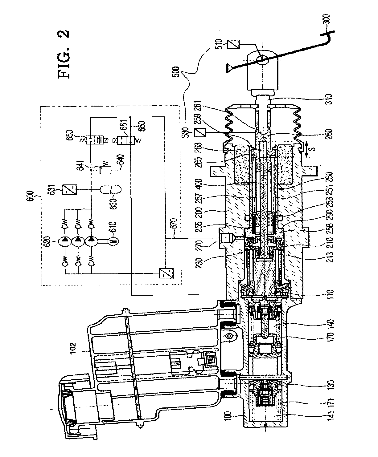 Vehicle brake device for electronic hydraulic brake system