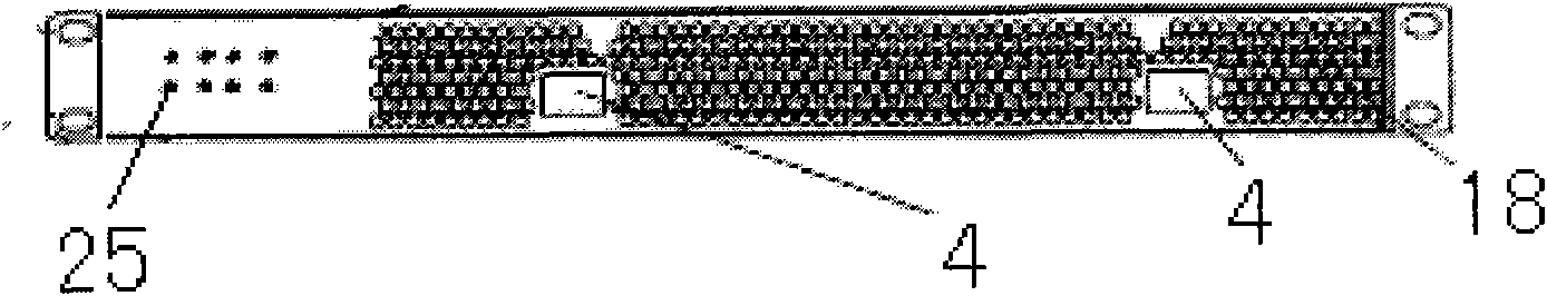 High-density rack server radiating system