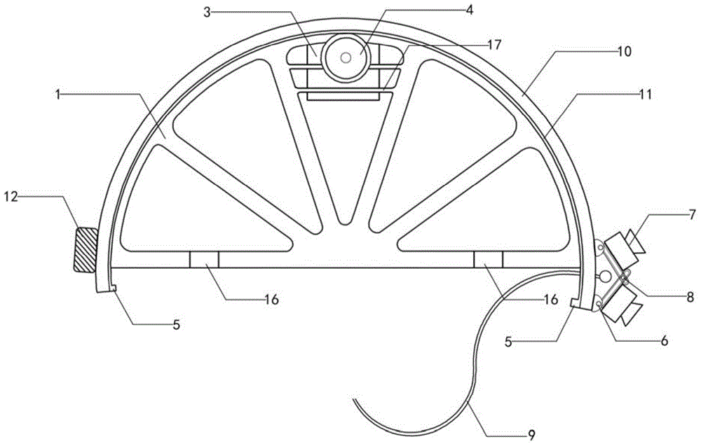 Unmanned plane panorama shot holder in limit space