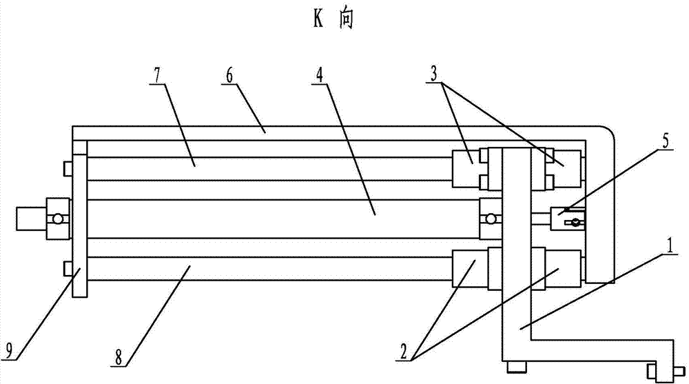 Thrust part used on inner ring measuring device of automatic ball bearing assembling machine