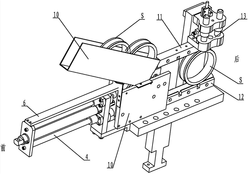 Thrust part used on inner ring measuring device of automatic ball bearing assembling machine