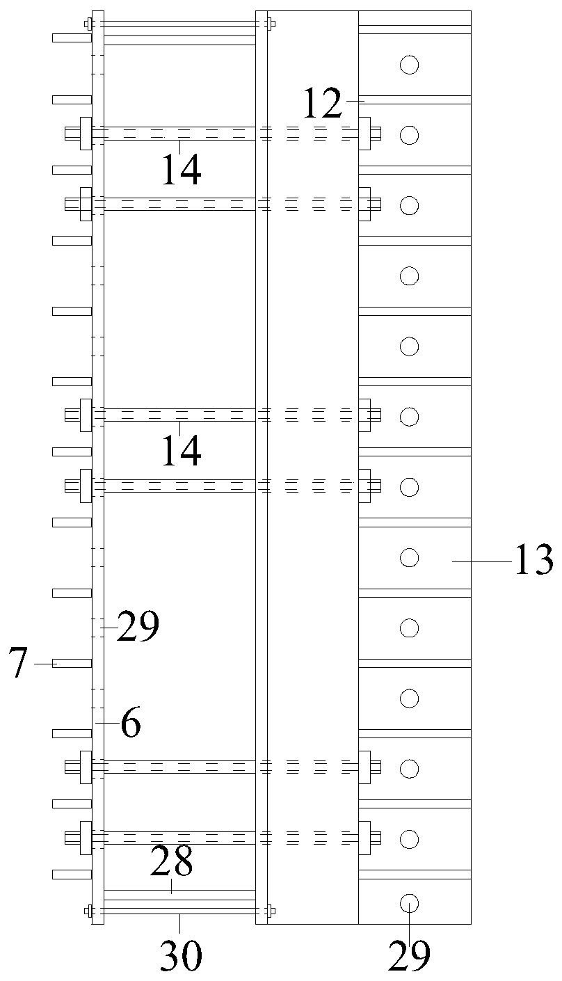 Construction method of cast-in-place concrete guardrail