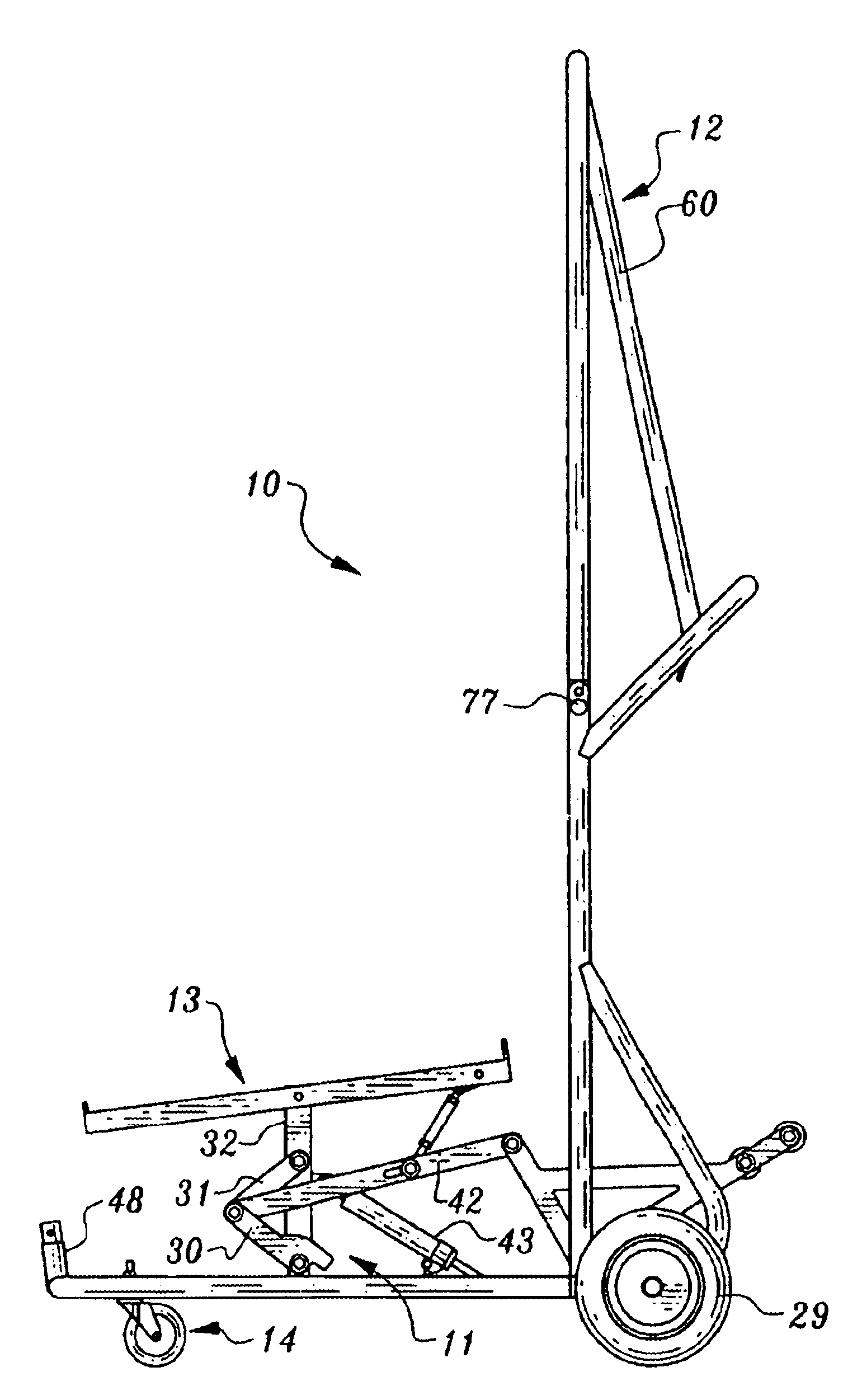 Chair carrier convertible cart