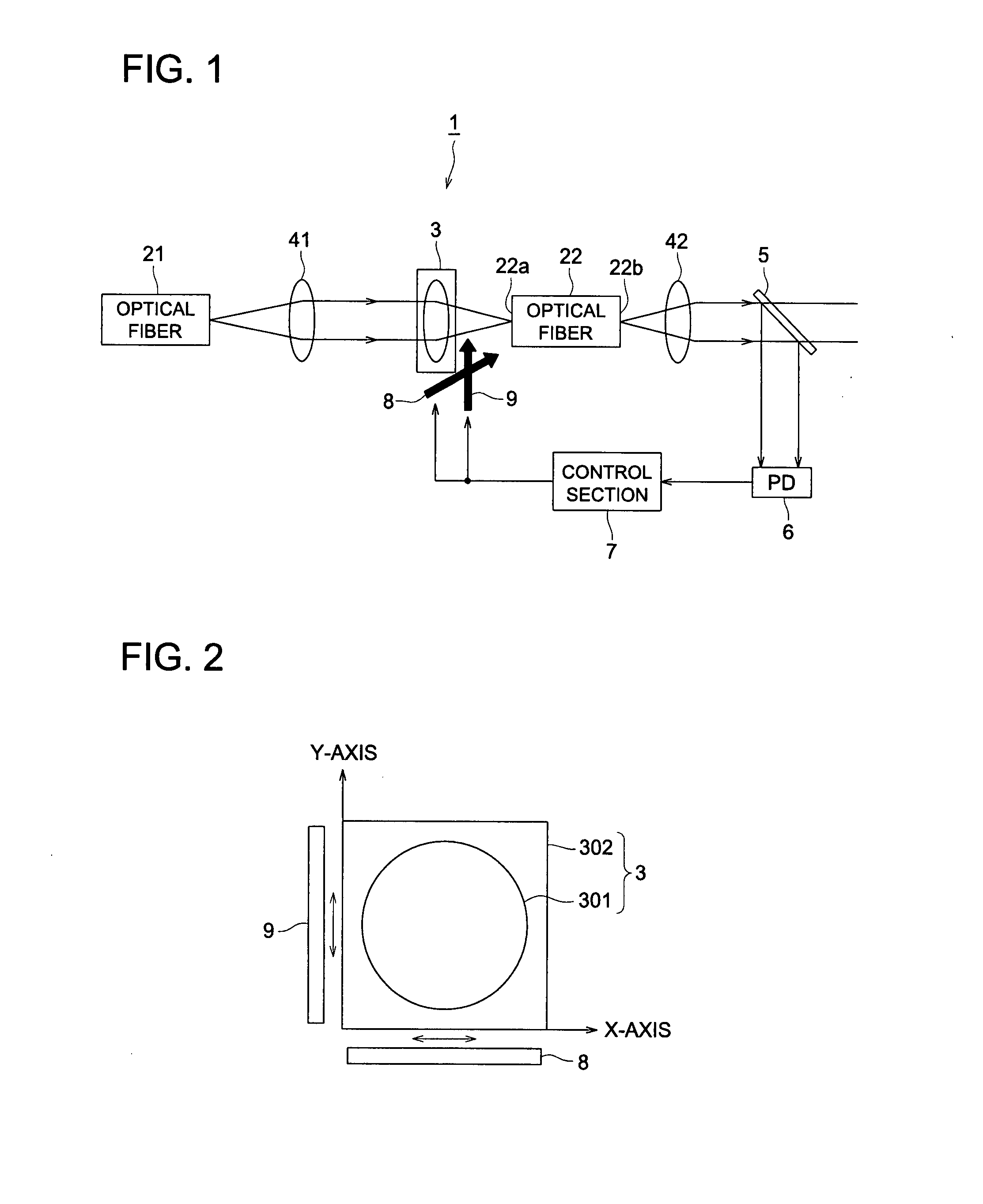 Laser optical device and control method of actuator