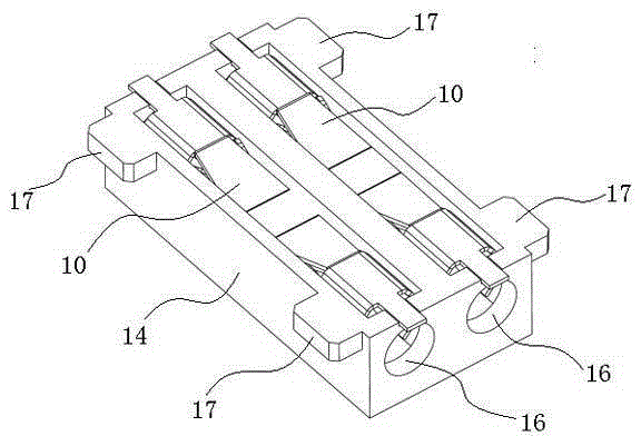 Surface-mounted plug type wiring insert key, driving power box and detachable modular LED lamp