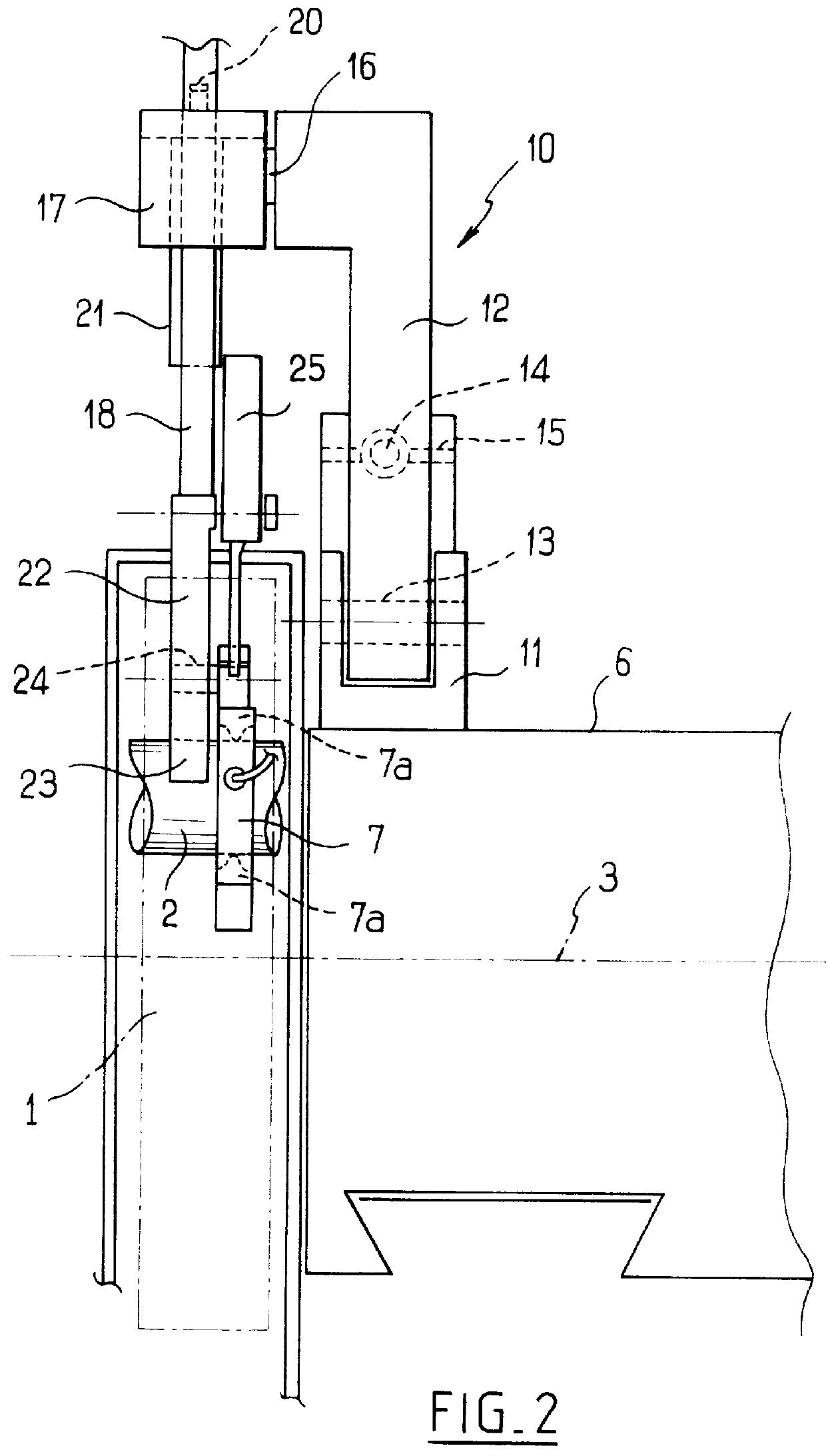 Device for monitoring the diameter of an orbitally mobile cylindrical piece during machining thereof