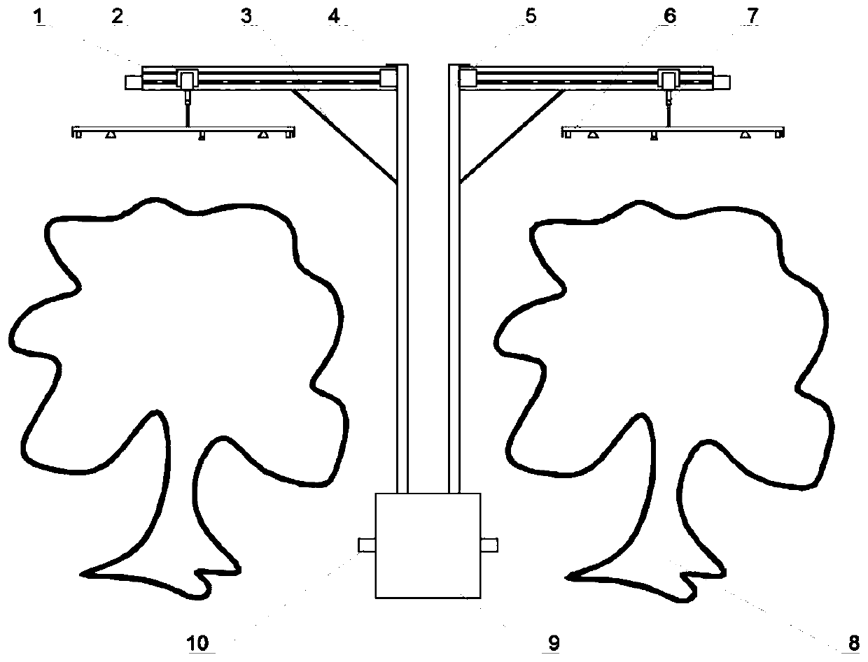 Self-adaptation pesticide applying device