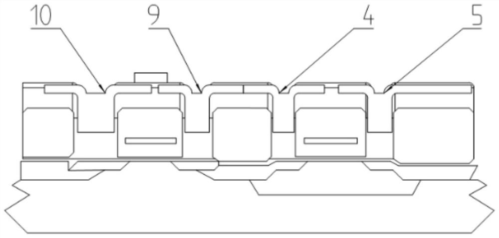 CMOS (complementary metal oxide semiconductor) inverter mold for teaching