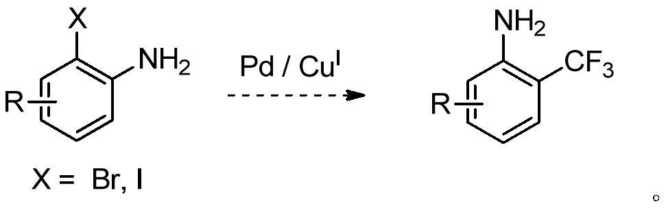 A kind of synthetic method of o-aminobenzobenzotrifluoride and derivatives thereof