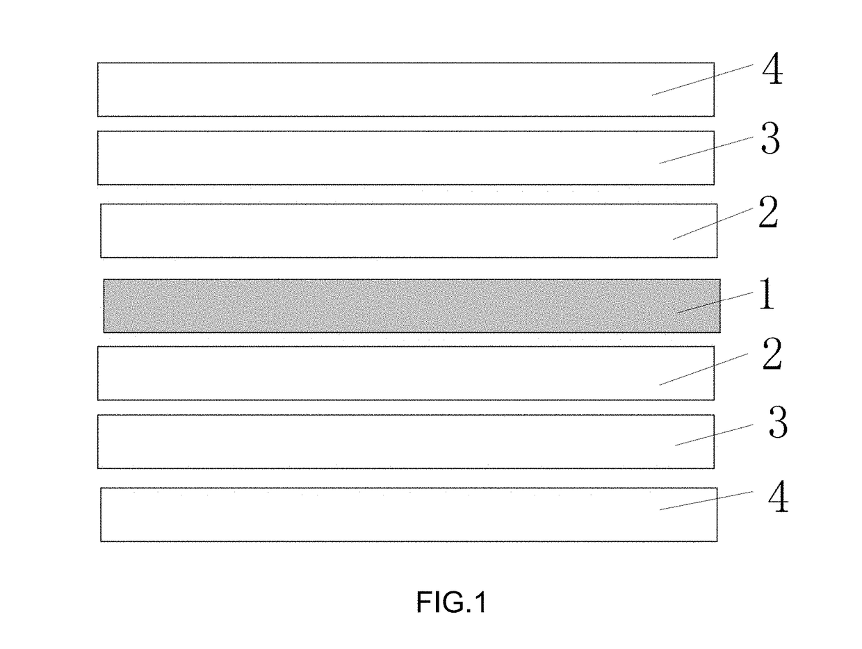 Contactless IC card adhered with layers for showing holographic and laser images