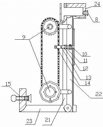 Auxiliary adjusting device for drawing