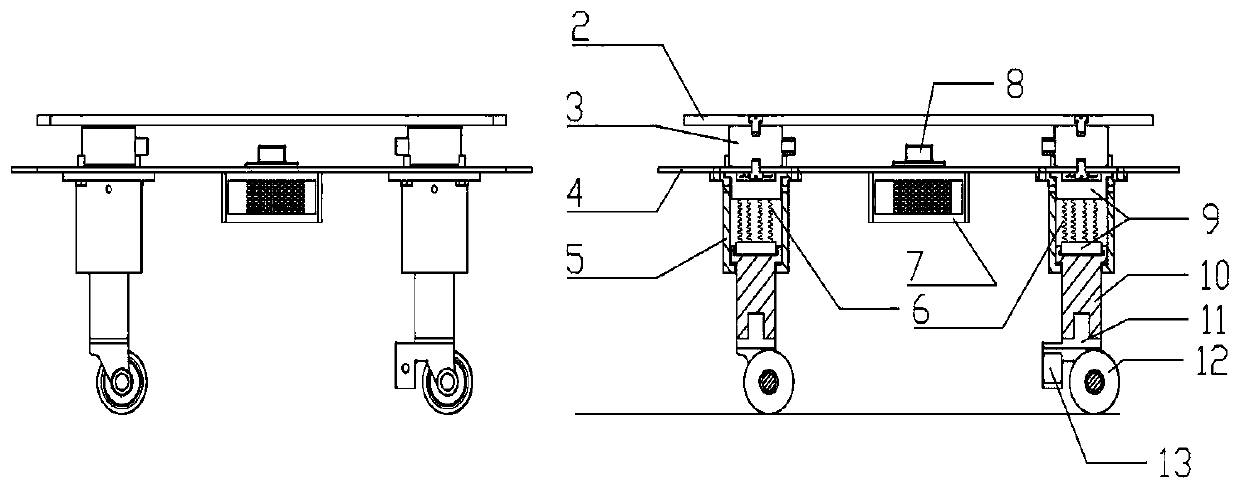 Logistics robot capable of achieving quick responding and balancing and adjusting and control method of logistics robot