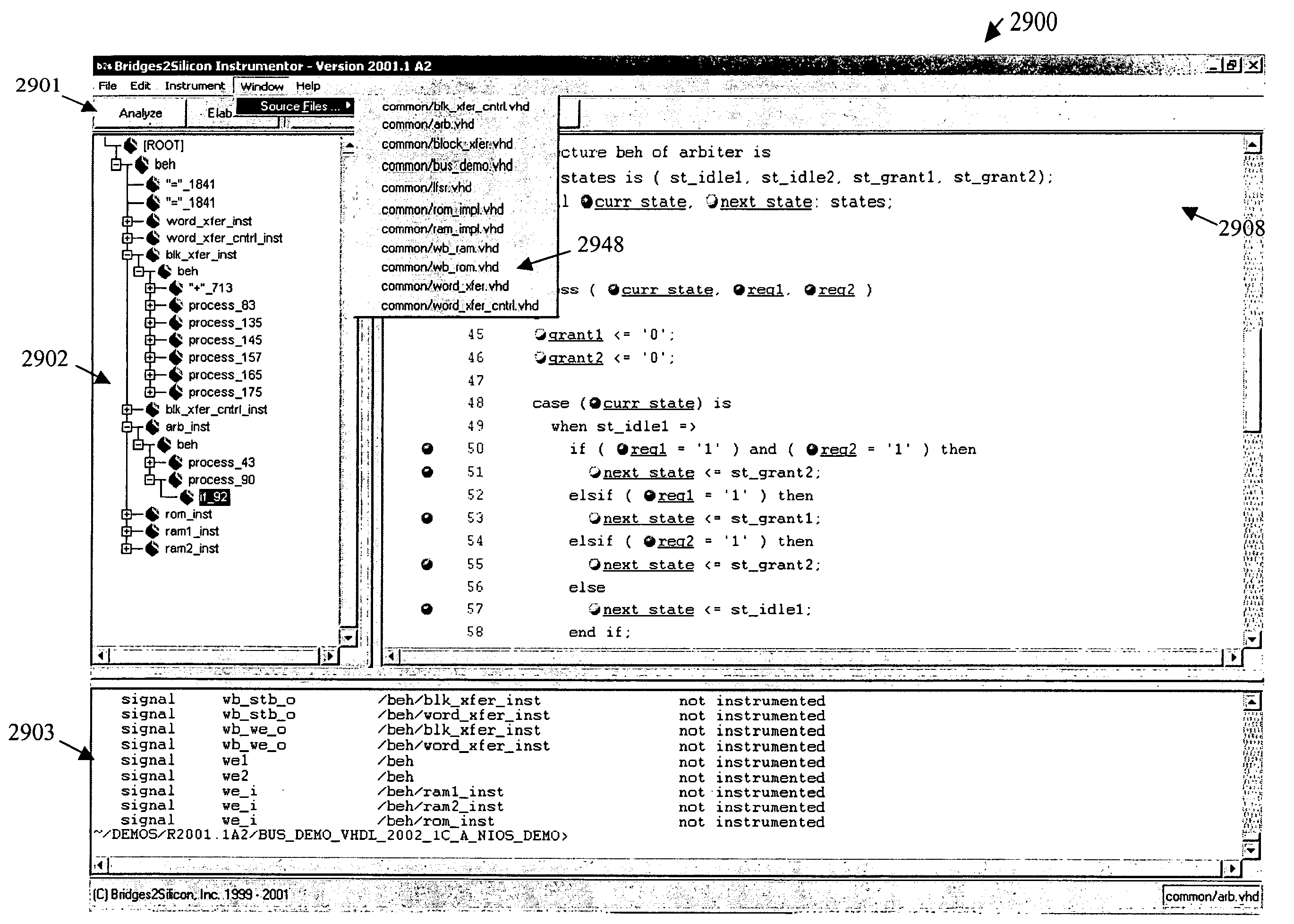 Method and user interface for debugging an electronic system