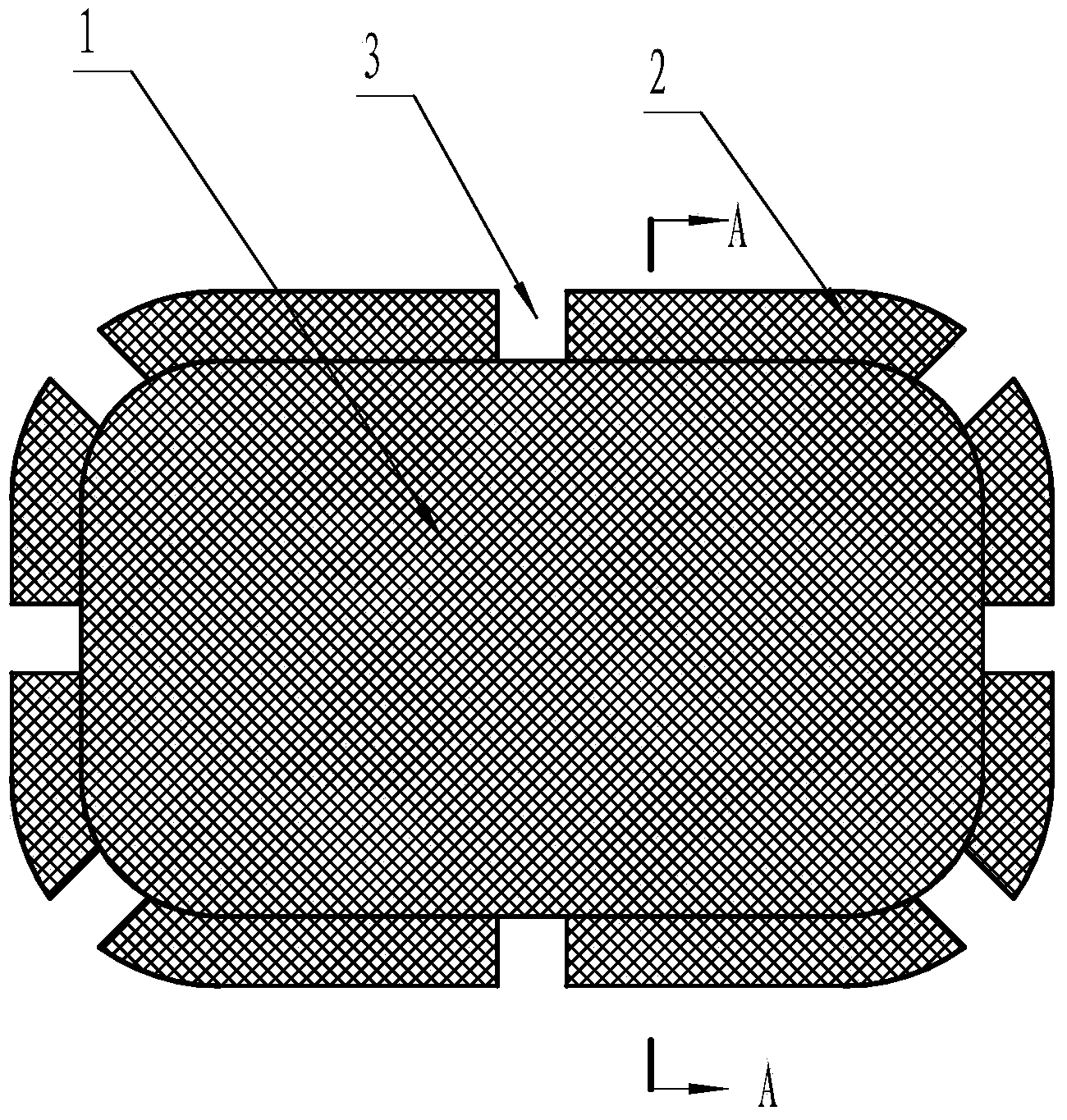 Hernia repair patch and lead-in device for hernia repair patch