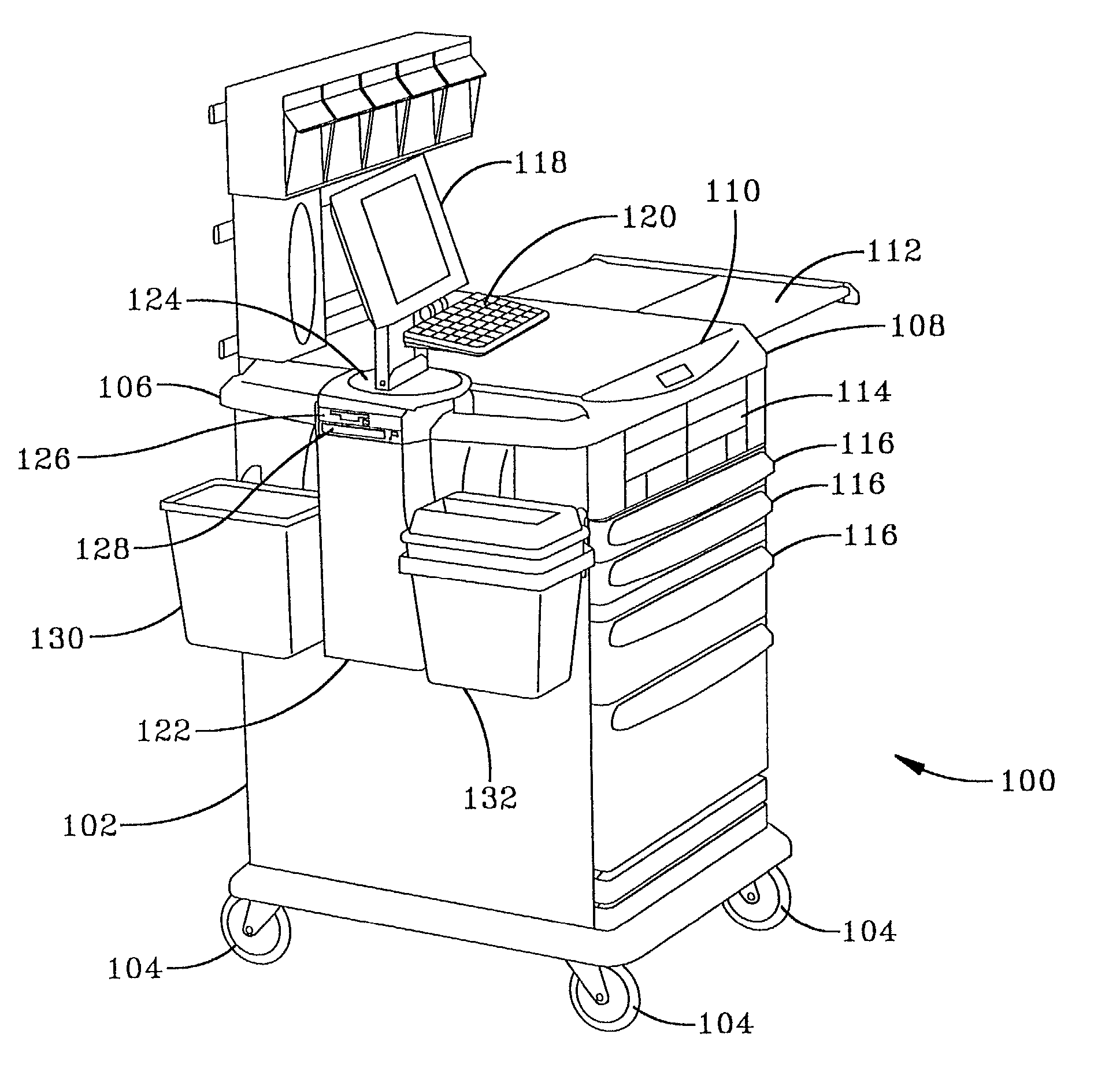 Anesthesia cart