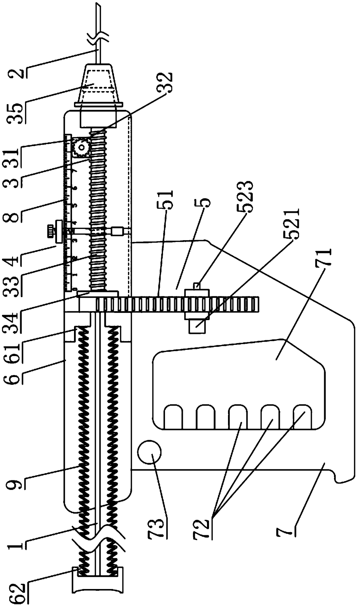 An efficient axle-type gun-type radioactive particle implanter and a working method thereof