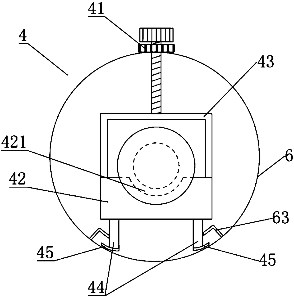 An efficient axle-type gun-type radioactive particle implanter and a working method thereof