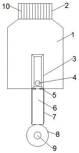 Novel tablet obtaining bottle