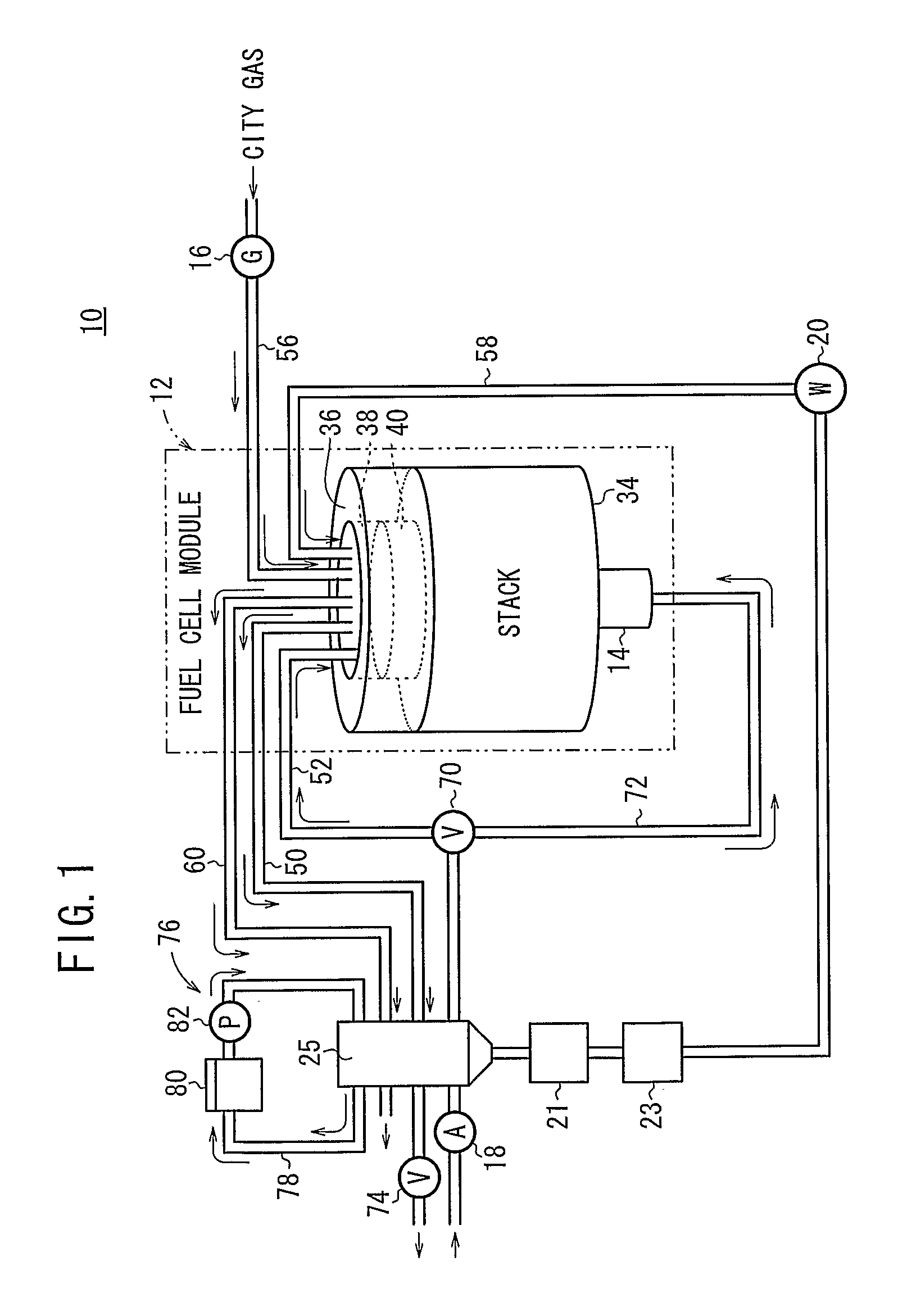 Fuel cell system and method of operating the fuel cell system