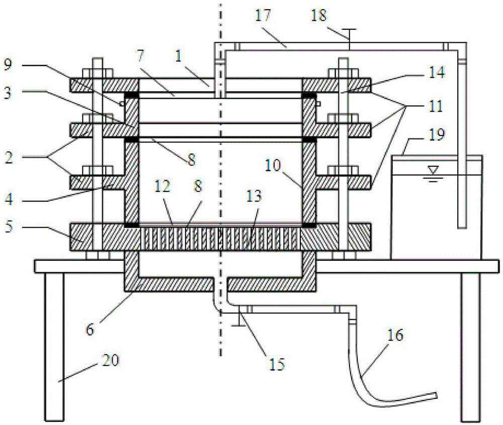 Device and method for preparing true triaxial remolded sample by utilizing vacuum preloading