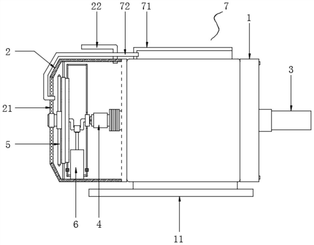 Energy-saving motor with heat dissipation function