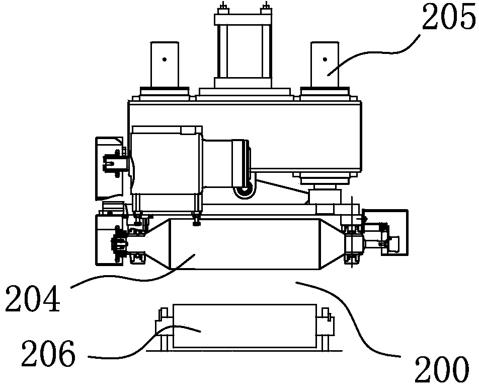 Plate tail material cutting and processing device