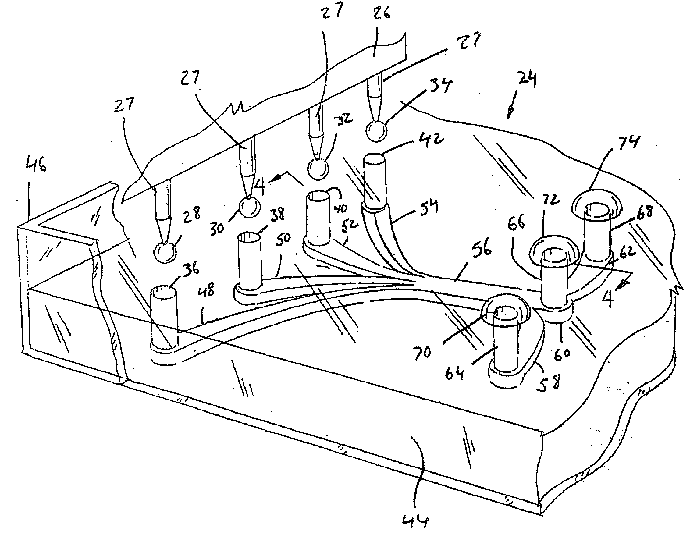 Gelation controlled fluid flow in a microscale device