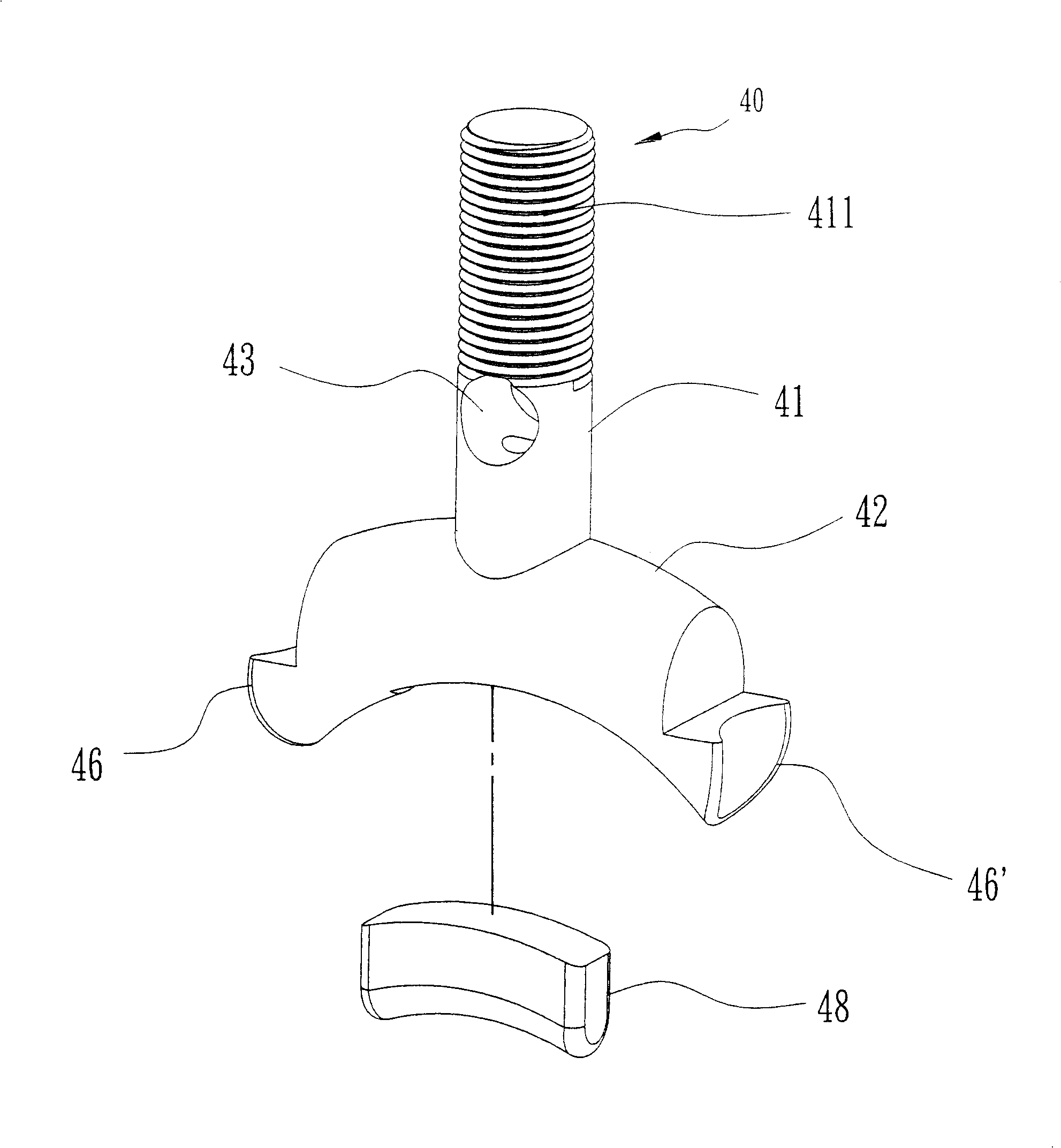 Self-lubricator of ball leading lever