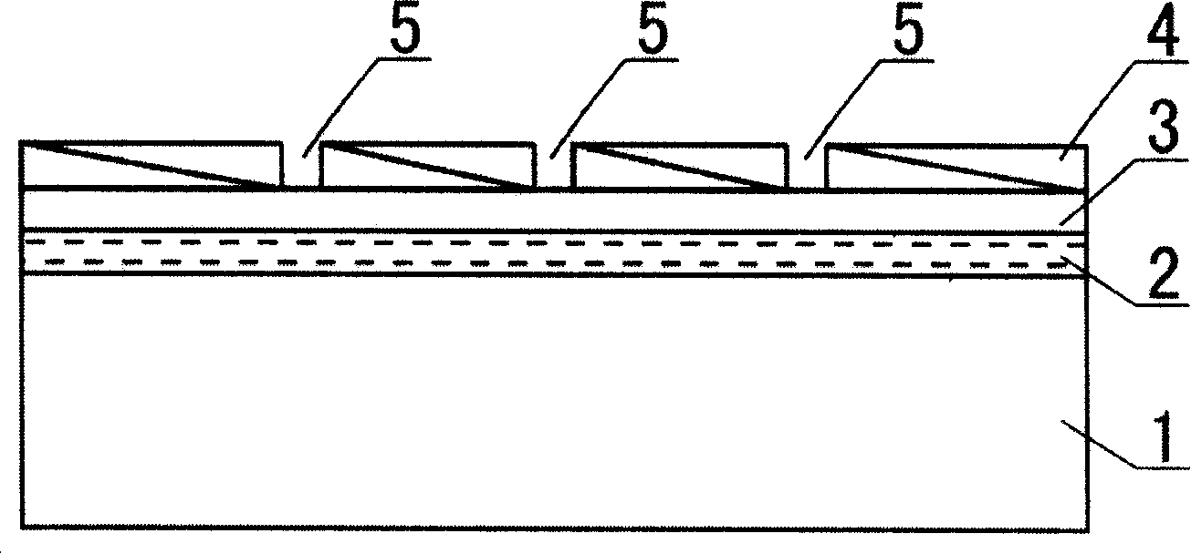 Silicon thin-film photocell electric pole pattern and etching method