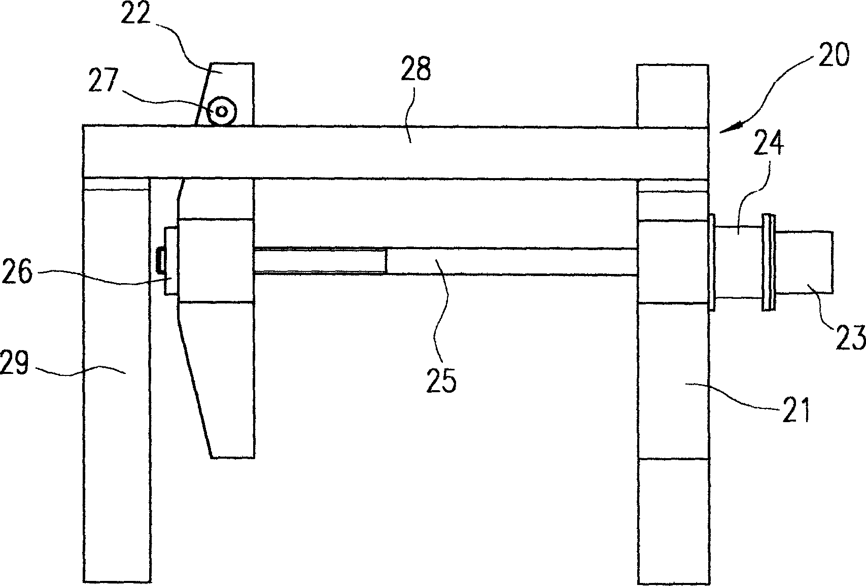 Tightening mechanism for opening and closing filter press