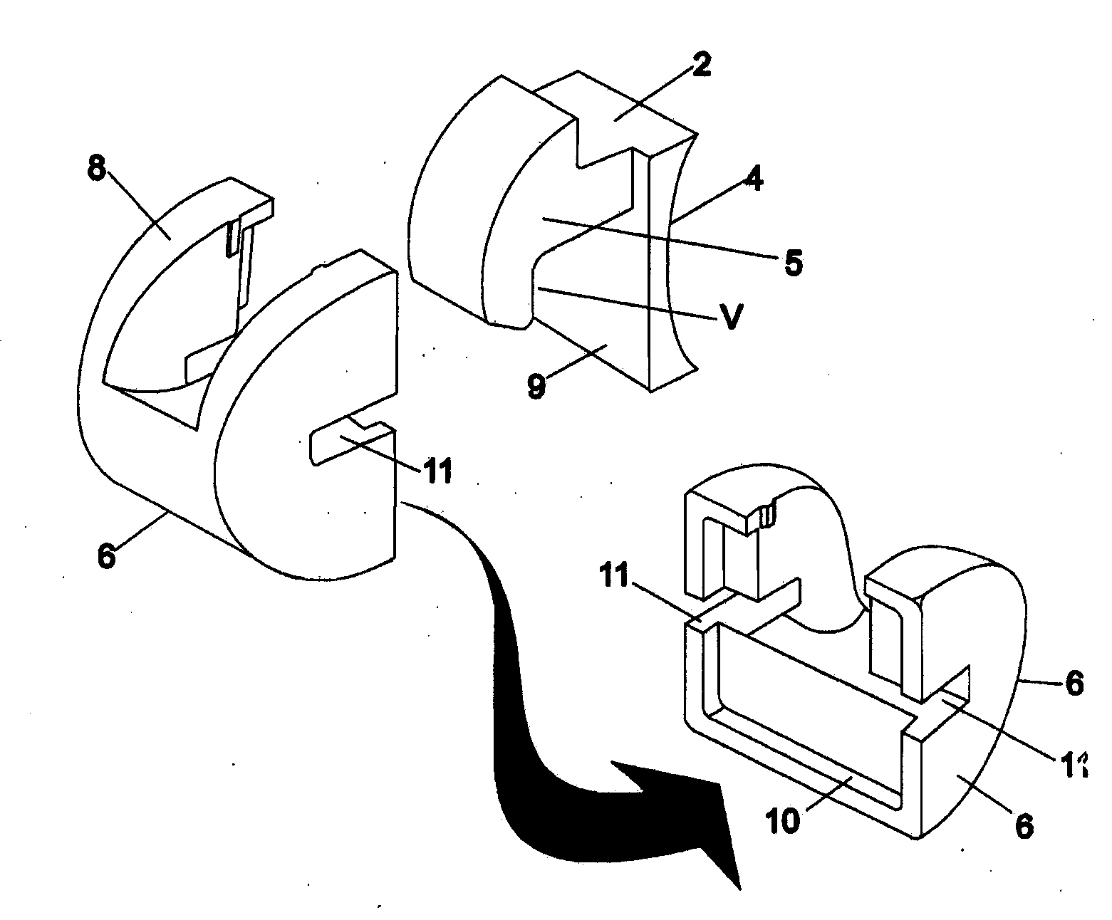 Bracket improvement with interchangeable locks