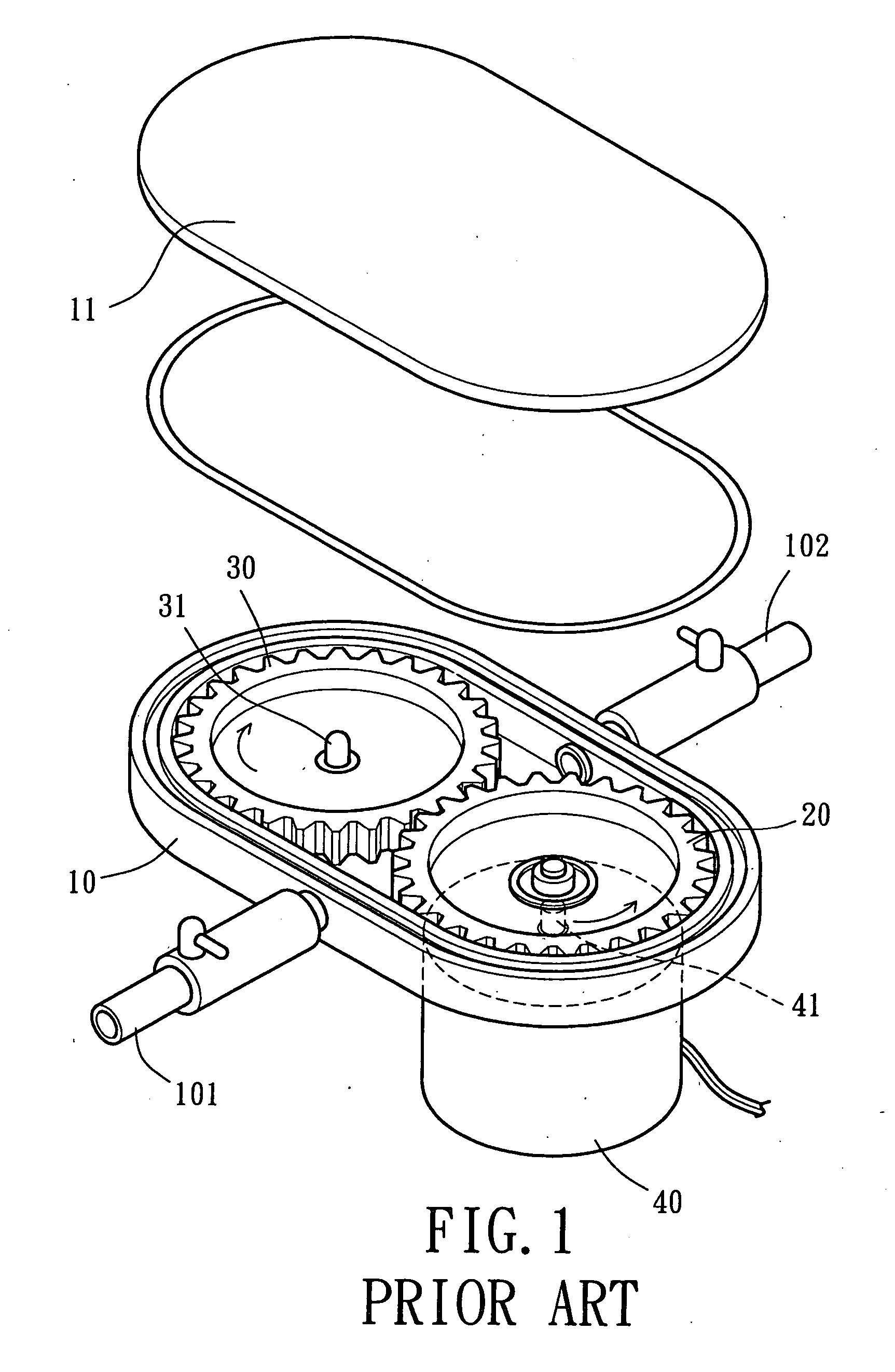 Fluid pump having a simplified structure