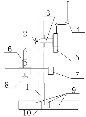 A kind of strong plate stress hole cutting machine and using method