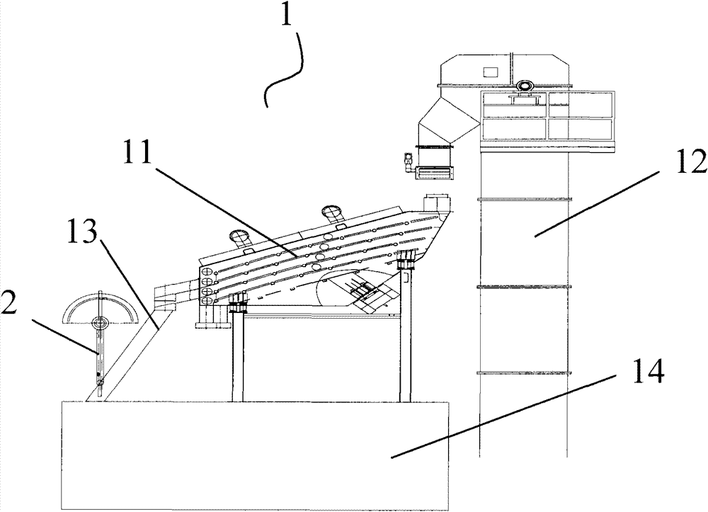 Vibration screening mechanism and early warning device for vibrating screen mesh rupture