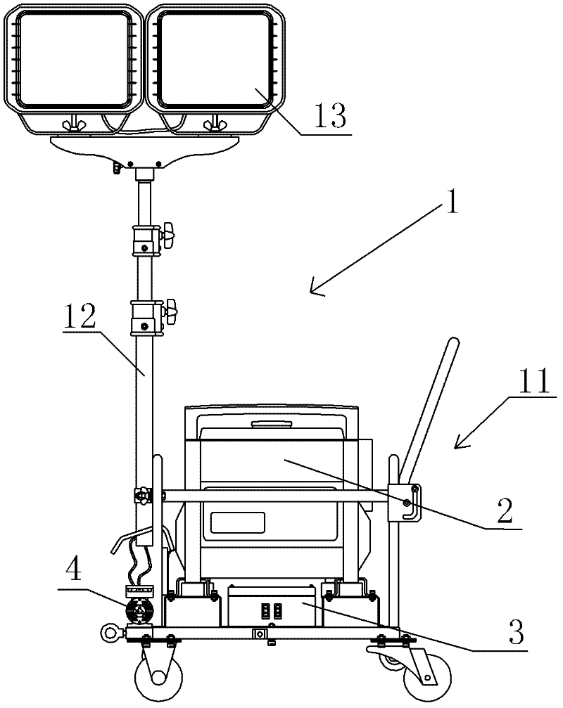 Lifting type illuminating device and base thereof