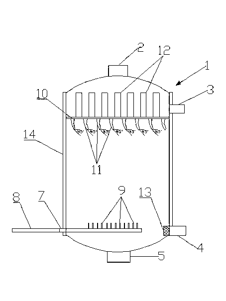 Extracting pot with homogenization baffle plate