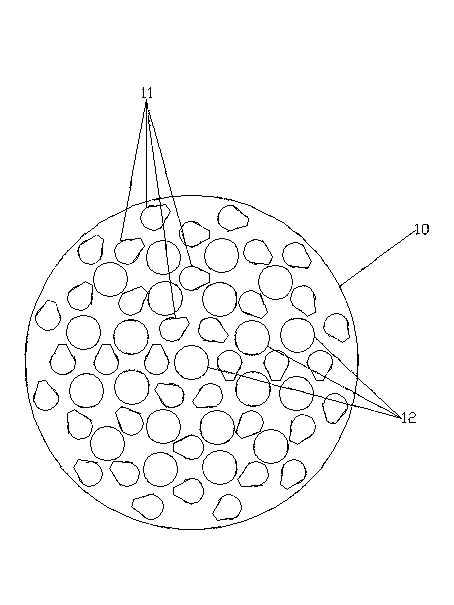 Extracting pot with homogenization baffle plate