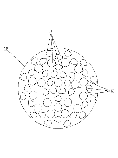 Extracting pot with homogenization baffle plate