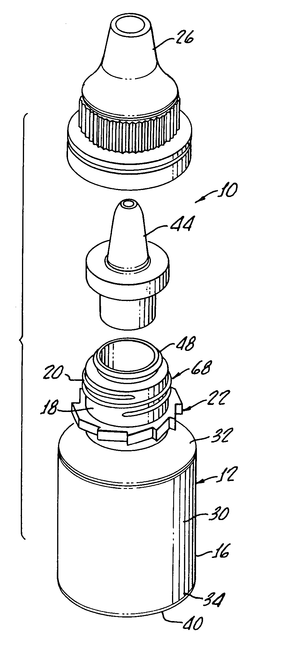 Autoclaveable small-volume dropper bottle