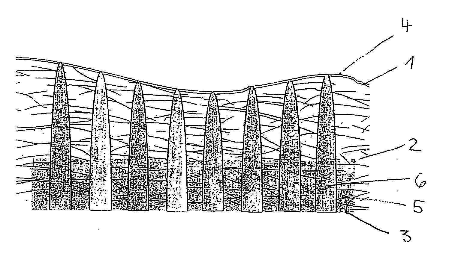 Method for applying a pre-weakened line to an interior-trim part in a vehicle by means of a laser, said part being provided with a decorative leather layer