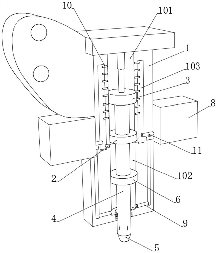 Hydraulic two-way recooling type heat dissipation type hydraulic hammer