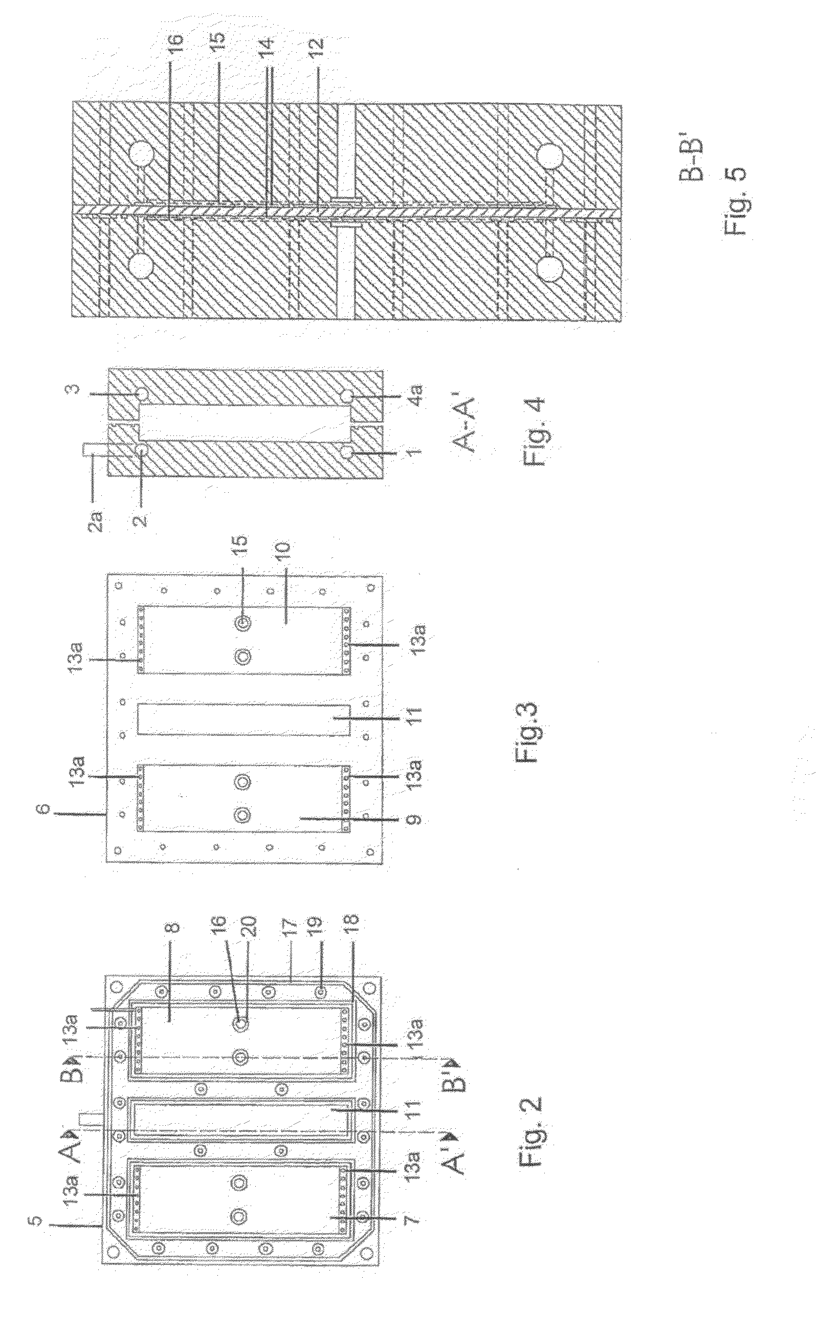 Membrane electrolytic reactors system with four chambers