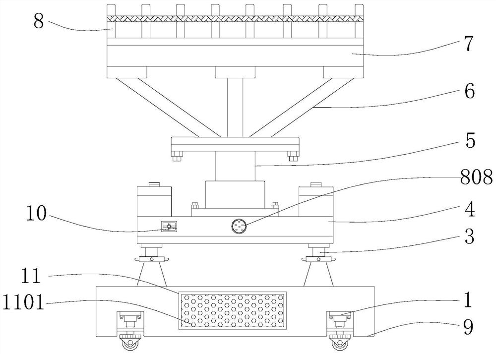 Lifting lighting device