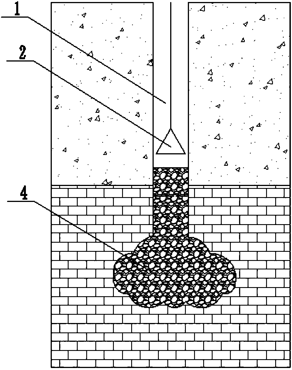 Karst cave treating method suitable for pile foundation construction in karst area