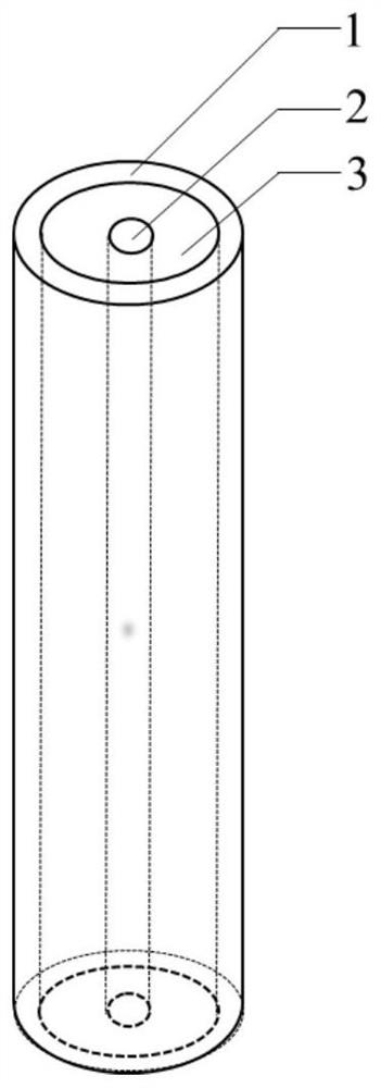 Electret nonwoven filter material with cavity structure and preparation method thereof